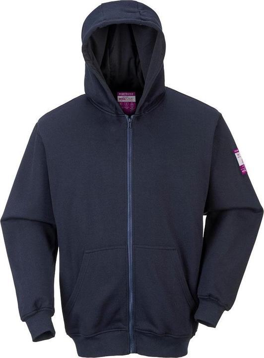 Actual product image Portwest Mens FR81 Hooded Full Zip Hoodie (4XL)