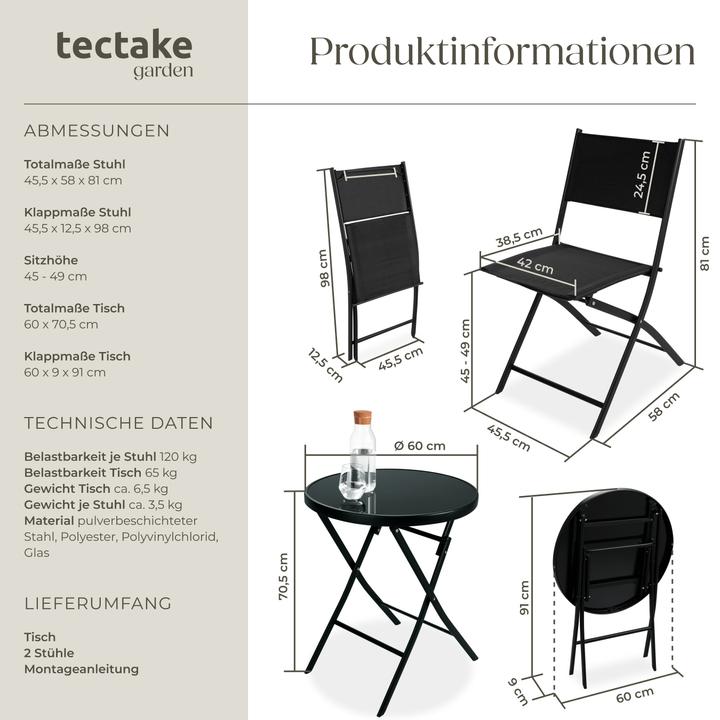 Actual product image tectake Garden set Düsseldorf (60 cm)