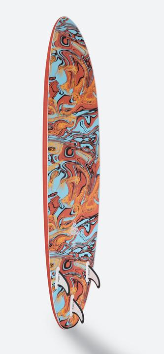 Actual product image Olaian Surfboard foam children and adults 7' - 500 Soft orange (7')