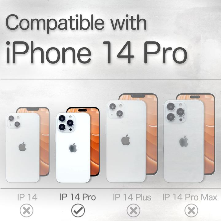 Image du produit Nalia Etui à rabat en bois véritable avec fermeture magnétique (Apple iPhone 14 Pro)