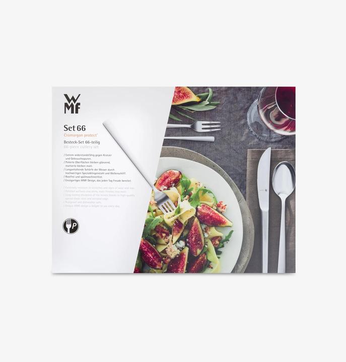 Produktbild WMF Essbesteck Besteckset 12 Personen Premiere 66tlg Hohlheft Edelstahl 18/10 poliert (66 Stück, Besteck Set)