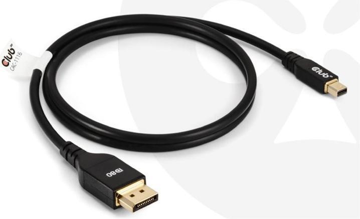 Image du produit Club 3D Câble Club3D Mini DP <> DisplayPort DP80 1m St/St retail (1 m, DisplayPort)