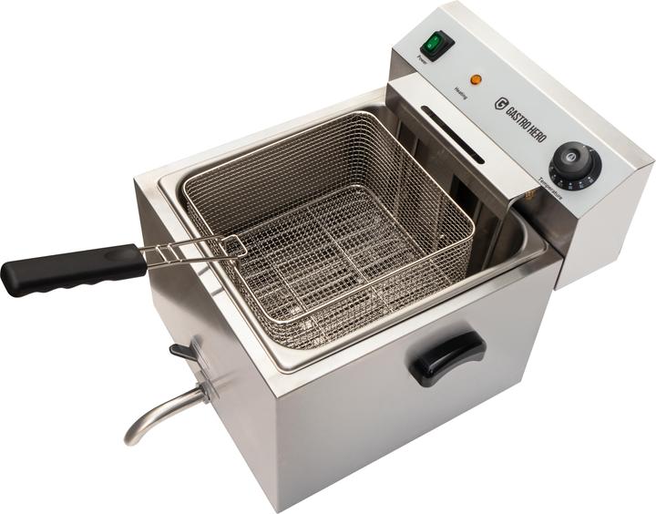 Immagine prodotto Gastro Hero Friggitrice elettrica ECO a corrente forte con rubinetto di scarico