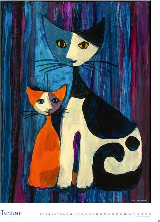 Actual product image Heye Bildkalender Rosina Wachtmeister (49 x 68 cm, German)