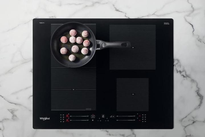 Immagine prodotto Whirlpool indukcinė kaitlentė WF S7560 NE 60 cm, 1 FlexiSlide, Booster, Juodas