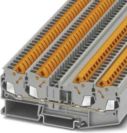 Image du produit Phoenix Contact QTC 2,5-QUATTRO 3206446 Borne de passage 0.50 mm² 2.50 mm² Gris 50 pcs.