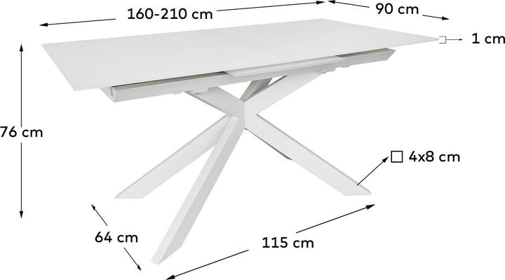 Produktbild Kave Home Atminda (90 x 160 x 76 cm)