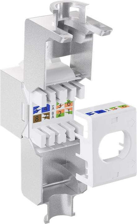 Image du produit Goobay Keystone RJ45 Module CAT 6A, STP, slim-line (Module Keystone)