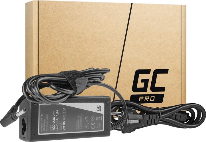 Produktbild GreenCell AC ADAPTER GREEN CELL PRO 20V 2.25A 45W FOR LENOVO IDEAPAD 1 (45 W)