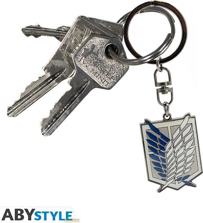 Actual product image ABYstyle Attack on Titan Keychain: Scouts 6cm