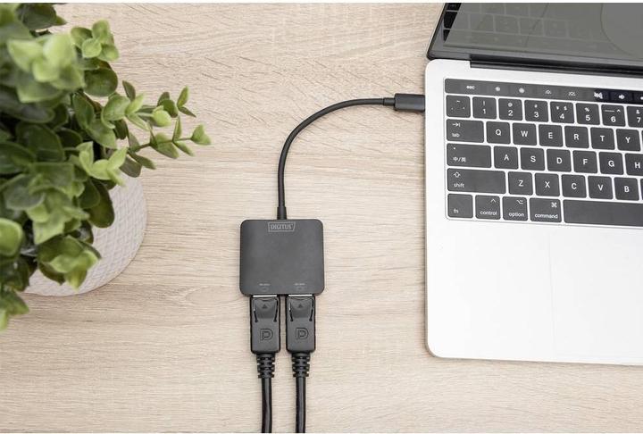 Immagine prodotto Digitus 2-Port-Video-Hub USB-C->2x Displayport (USB-C, 5.51 cm)