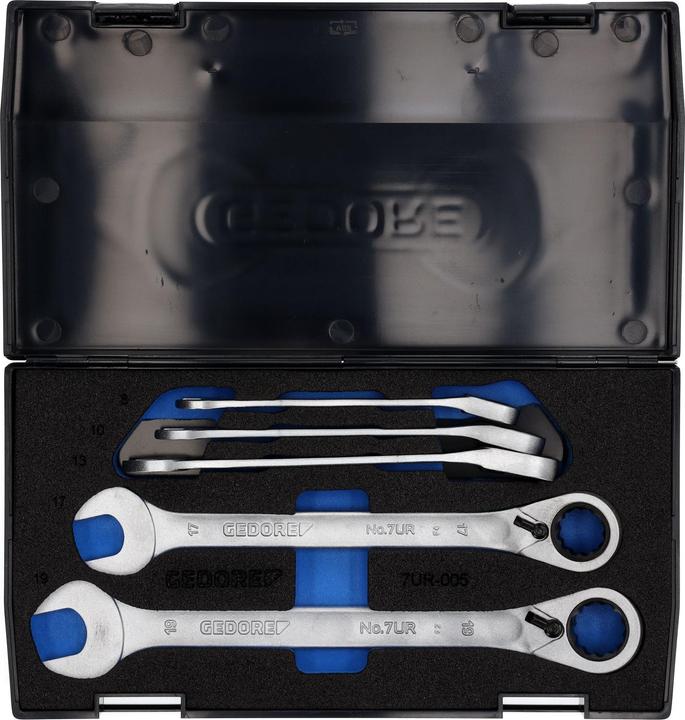 Immagine prodotto Gedore Set di chiavi a cricchetto combinate (18 mm, 19 mm, 9 mm, 8 mm, 10 mm, 14 mm, 11 mm, 12 mm, 17 mm, 15 mm, 13 mm, 16 mm)