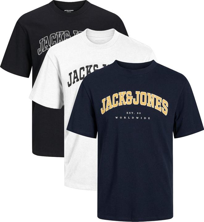 Dark Blue, White, Black
