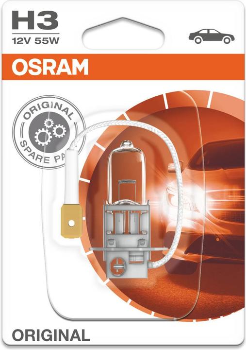 Produktbild Osram 64151, H3, 55 W, Halogen, PK22s, 1450 lm, 4,2 cm