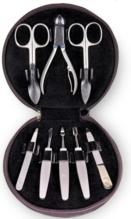 Actual product image Sacher TR500R.0104 - 8-piece manicure case Manicure set black leather