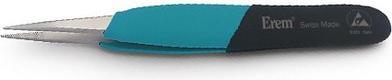 Actual product image Weller Erem ESD safe tweezers with serrated tips, precision tweezers, stainless steel, 120mm