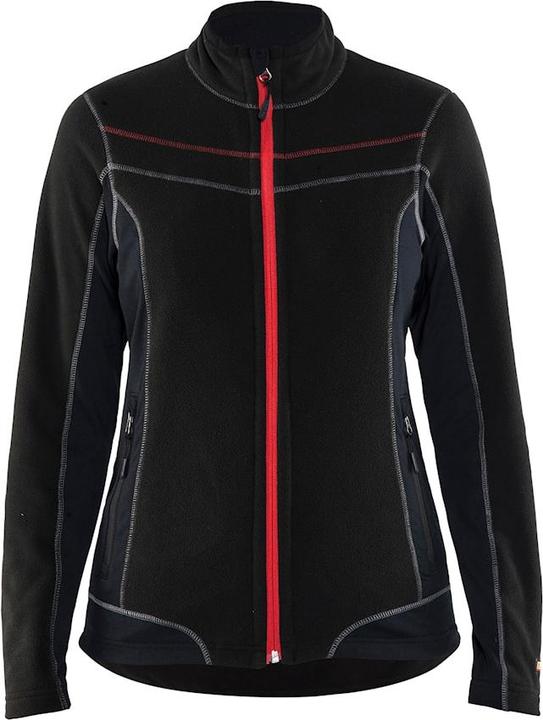 Produktbild Blakläder Damen Microfleece Jacke Modell 4924.1010 schwarz/rot (XS)