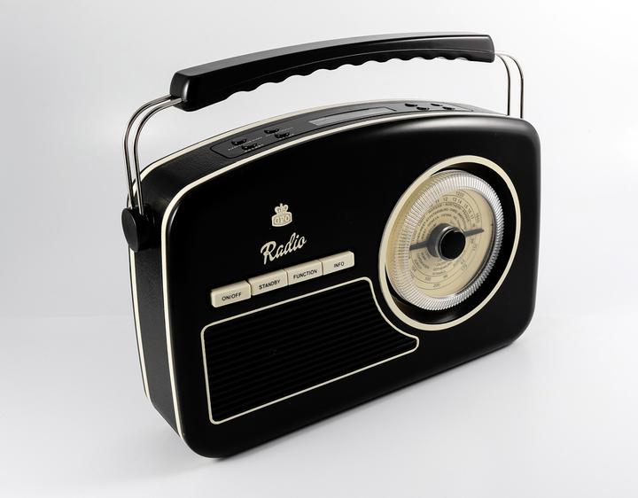 Actual product image GPO RYDELLDABBLA Trendy Jaren 50 style DAB+ - radio, zwart (FM, AM, MW, LW)