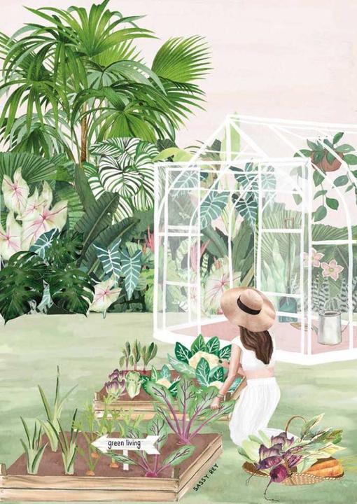 Actual product image Magnolia Puzzle 1000 pieces Green Living (1000 pieces)