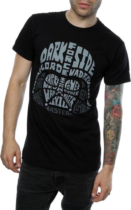 Image du produit Star Wars - T-shirt DARTH VADER TEXT HEAD - Homme (3XL)
