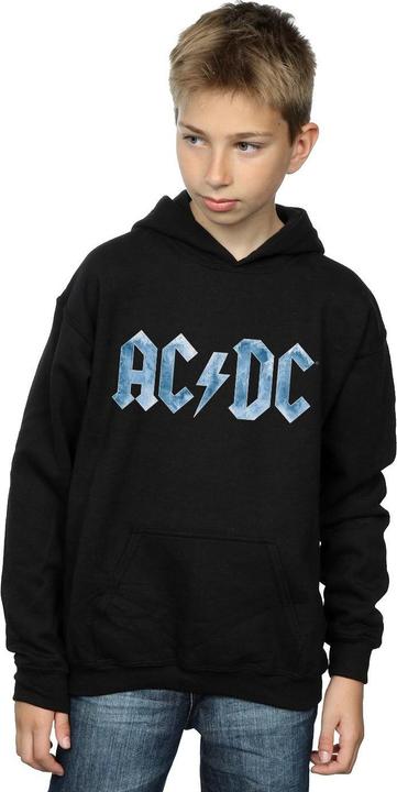 Immagine prodotto AC/DC Blue Ice Logo Felpa con Cappuccio Ragazzi (140, 146)