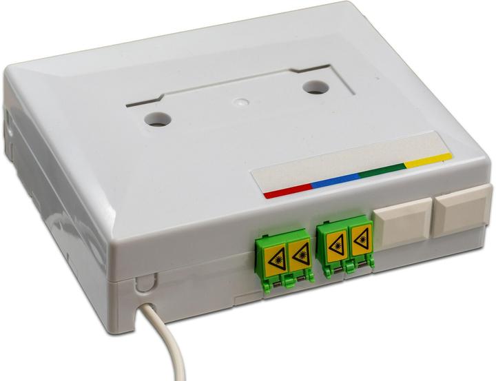 Produktbild Wirewin Lightwin FTTH OTO Box, 4-fasrig, 4x LC/APC Kupplungen, Breakoutkabel 30 - 100 m, G.657A2 (Spleissbox)