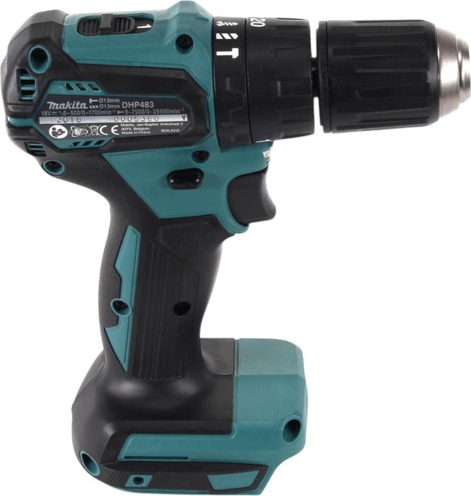 Productafbeelding Makita DHP 483 Z Akku Schlagbohrschrauber 18 V 40 Nm Brushless + 102 tlg. Bit Bohrer Set - ohne (Oplaadbare batterij)
