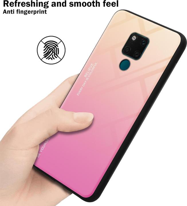 Produktbild Cadorabo TPU 2 Farben Glas Cover (Huawei Mate 20)