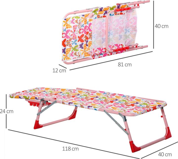 Produktbild Outsunny Kinder Gartenliege klappbar (118 cm)