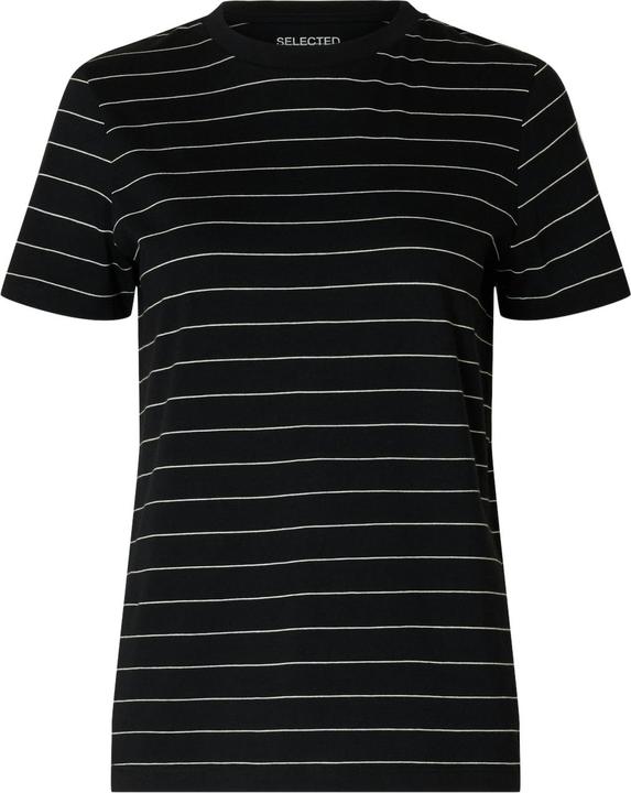 Selected Femme Gestreiftes Baumwoll T-Shirt