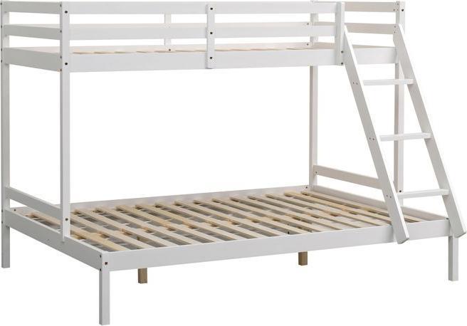 Swisshandel24 Lit mezzanine Lilly 90x200 cm / 140x200 cm, blanc (140 x 200)