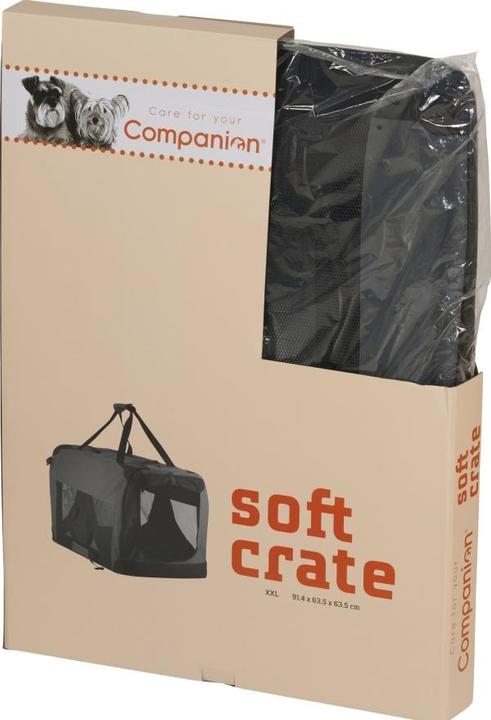 Produktbild Companion Pet Soft Crate, 91,4x63,5x63,5 cm, grå/sort XXL