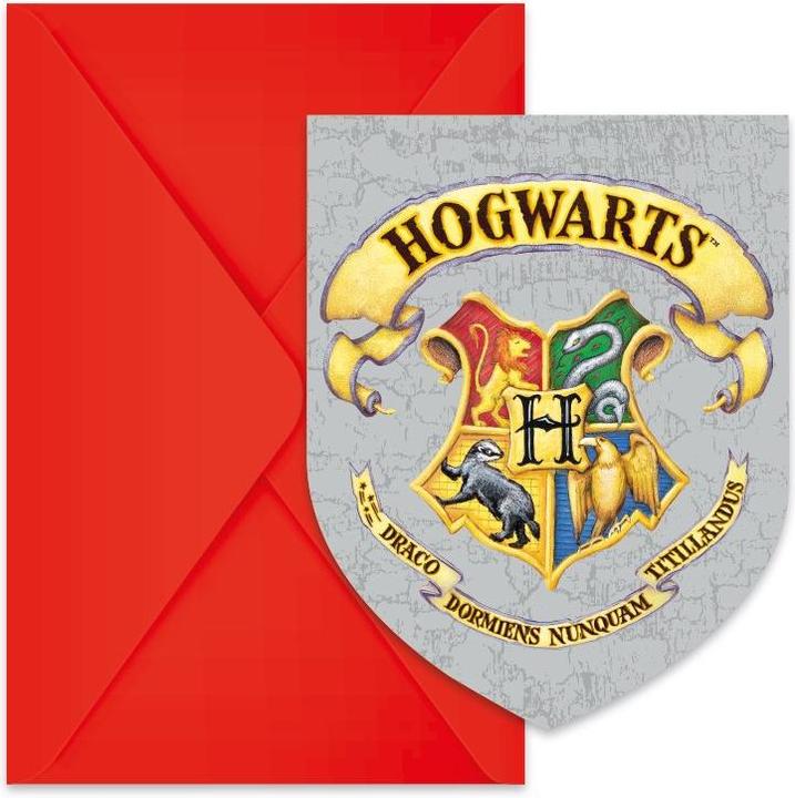 Actual product image Procos Invitations Harry Potter FSC (6 pcs.)
