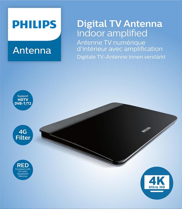 Produktbild Philips DVB-T Zimmerantenne (Zimmerantenne, 41 dB, DVB-T / -T2)