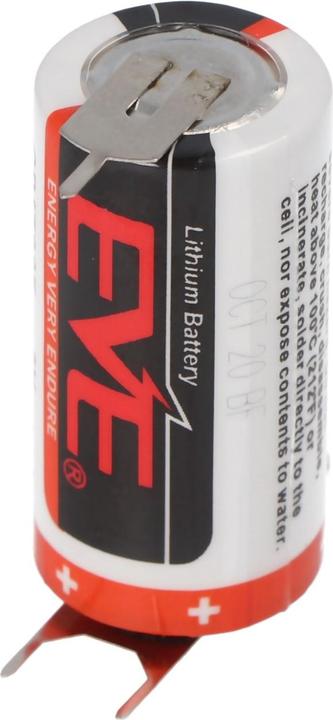 Image du produit Eve Pile CR17335, 2/3A avec contacts imprimés ++/- 7,6mm (1 pcs, 1550 mAh)