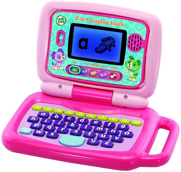 VTech 600953 Leap Frog Kids 2 in 1 Touchscreen Activity and Music Laptop - Pink (English Version) 3+ (Englisch)