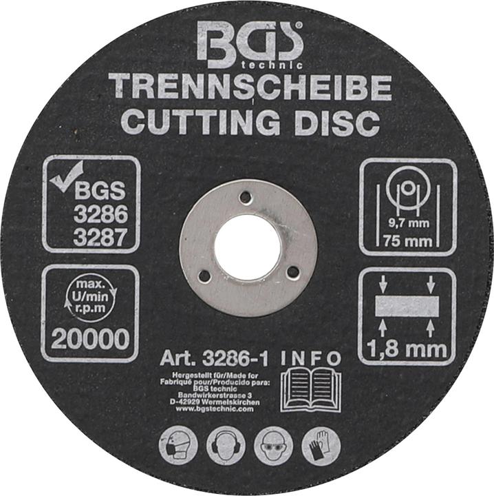 Image du produit BGS Disque à couper 75 x 1,8 x 9,7 mm