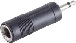 Actual product image Shiverpeaks ®-BASIC-S--Adapter, jack plug mono 3.5mm to jack coupling stereo 6.3mm