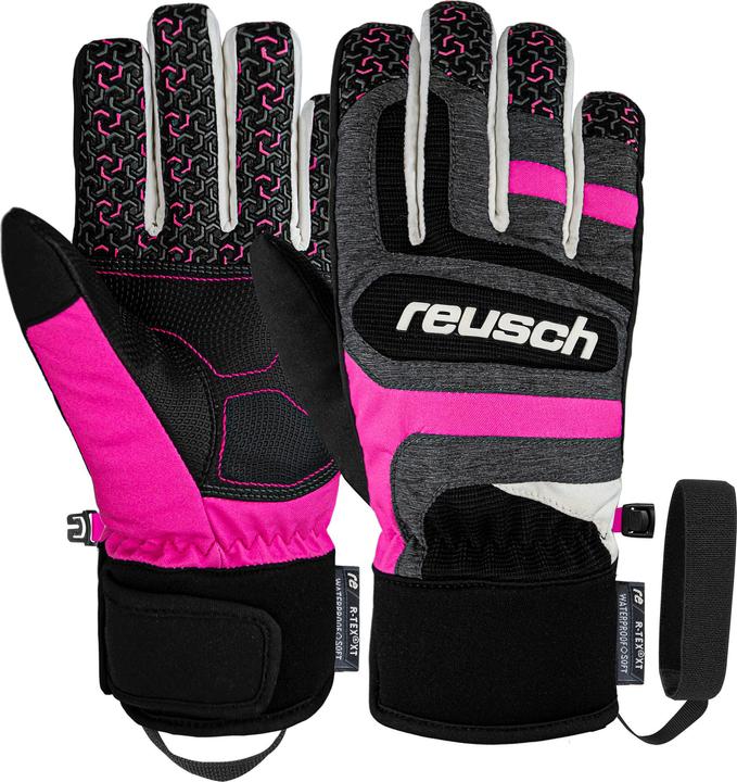 Grey Melange, Knockout Pink