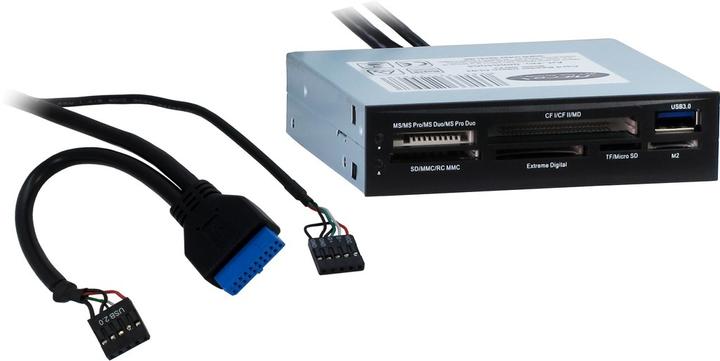 Actual product image Intertech Nitrox CI-01 card reader for various card formats incl. external USB 3.0 connection (19-pin)