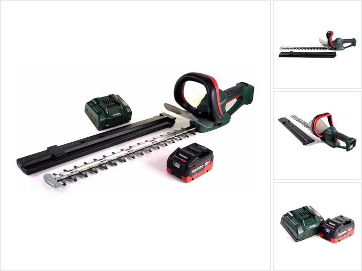 Productafbeelding Metabo AHS 18-55 V Accu Heggenschaar 18V 53cm + 1x Accu 8.0Ah + Lader (Draadloze heggenschaar)