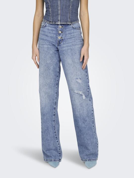 Actual product image Only Wide leg cut High waist Open hem Jeans Wide cut jeans (W28/L32)