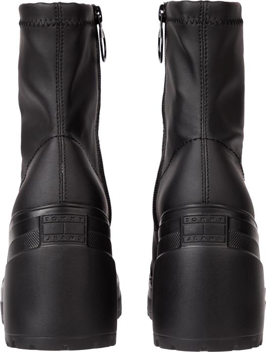 Actual product image Tommy Hilfiger Ladies Tommy Jeans Heel Mid High Boot, Black, 38 EU (38)