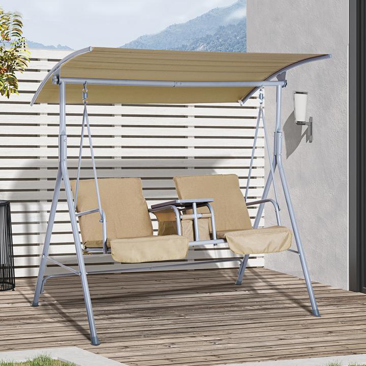 Actual product image Outsunny Garden Swing with Sunroof