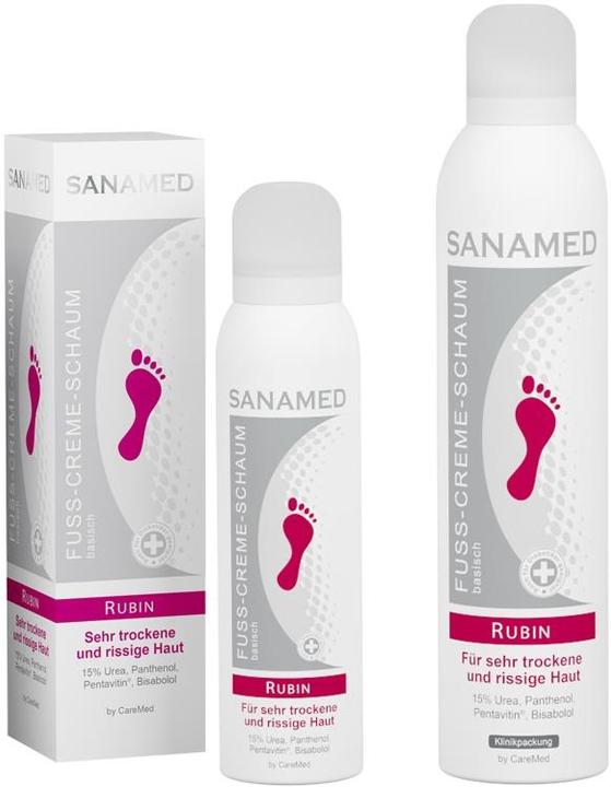 Actual product image Sanamed Foot Cream Foam Ruby (Foot cream & foot gel, 150 ml)