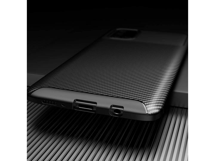 Actual product image Screenguard Samsung Galaxy M51 Cover Carbon Design TPU Case (Samsung Galaxy M51)