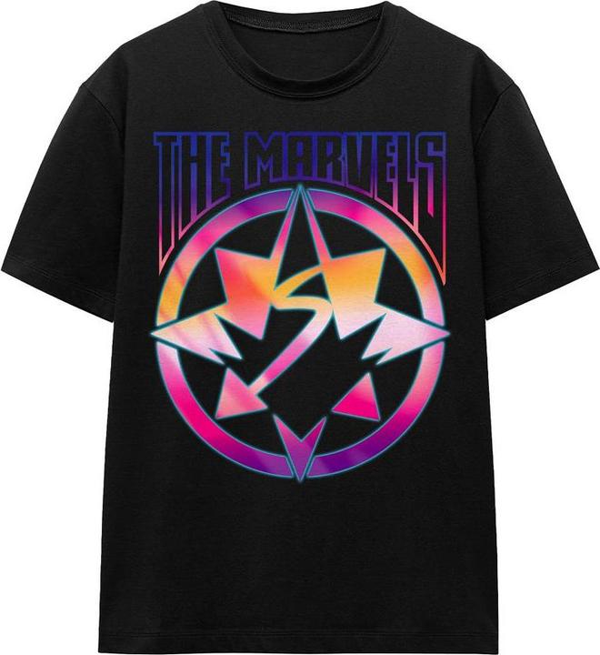 Actual product image The Marvels Unisex Adult Gradient Logo T-Shirt (M)