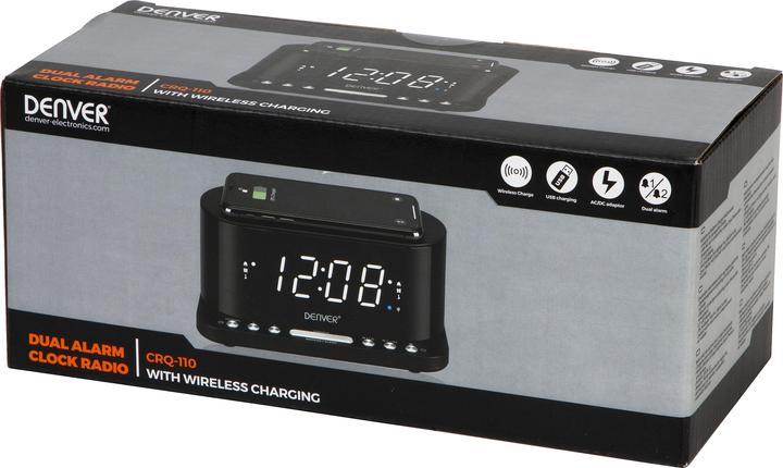 Produktbild Denver CRQ-110 Funkempfängeruhr Digital Schwarz