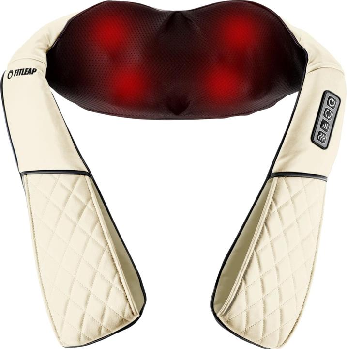 Fitleap Nackenmassagegerät, Shiatsu Massagegerät für Muskelschmerzlinderung