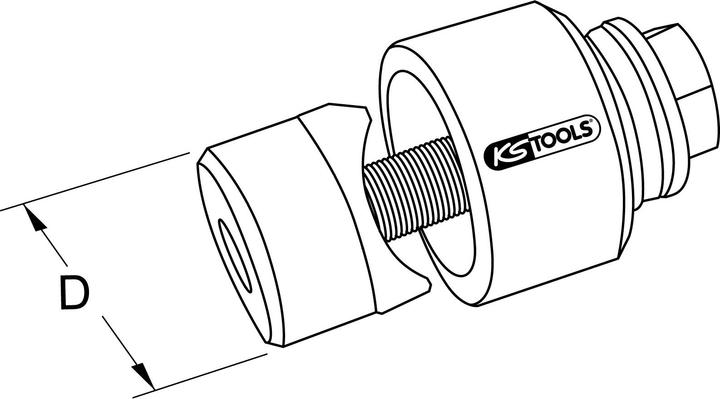 Produktbild KS Tools Schraublochstanze mit einfachem Kugellager